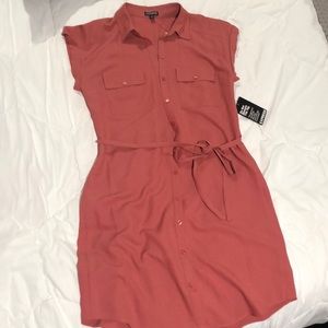 Express short sleeve shirt dress